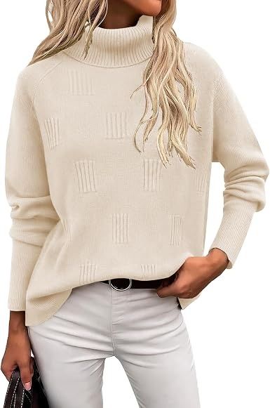 Cream Turtleneck Sweater