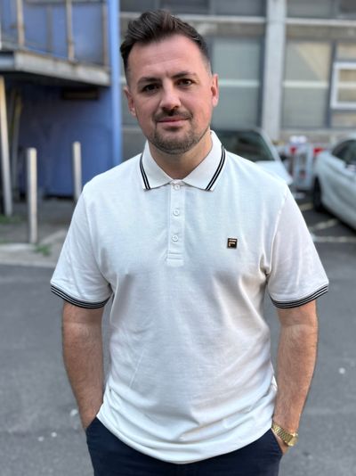 Fila Gold Soren Polo With Tipping in White