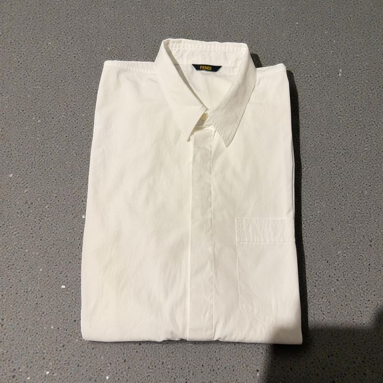 Fendi white long sleeve shirt