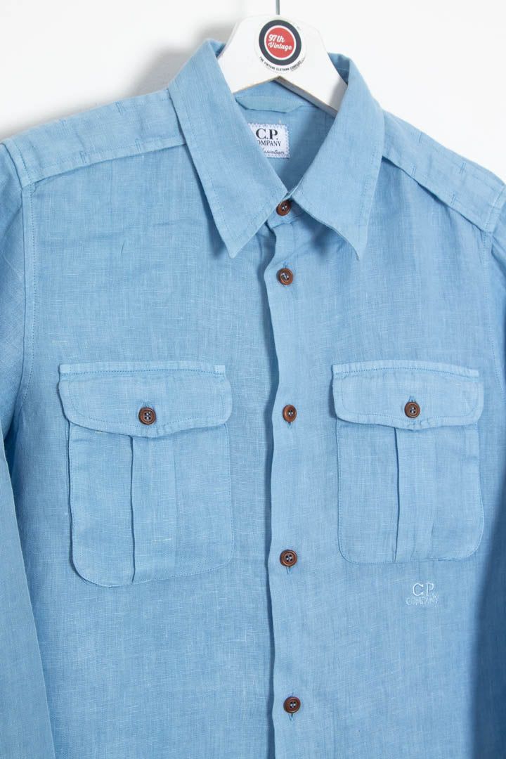 2008 Women's CP Company Long Sleeve Linen Shirt (S) imagen 3