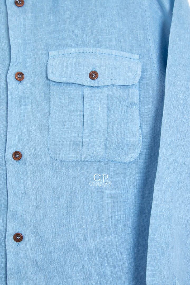 2008 Women's CP Company Long Sleeve Linen Shirt (S) imagen 5