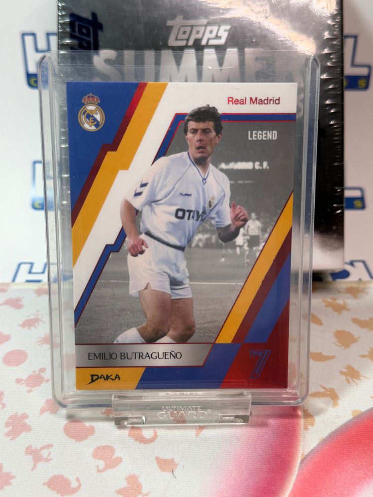 Topps Real Madrid Emilio Butragueño Football Trading Card