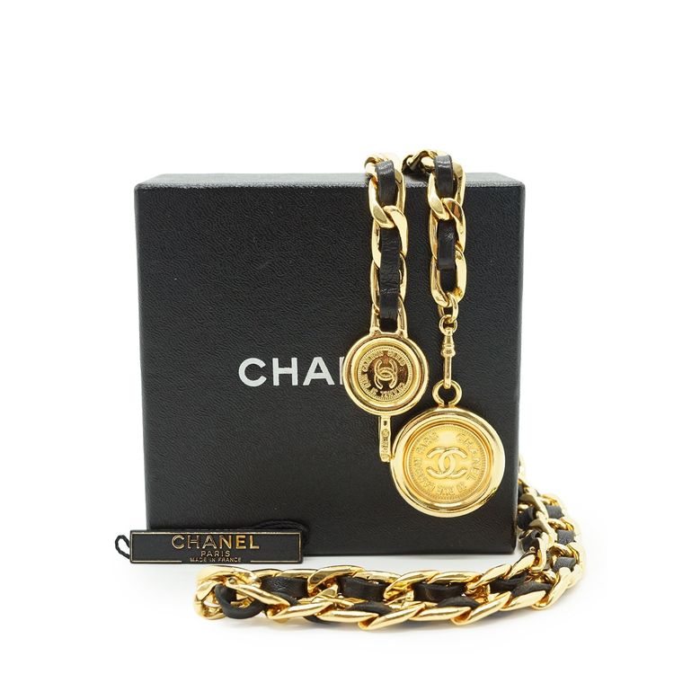 Chanel Vintage Metal Belt CC imagen 4