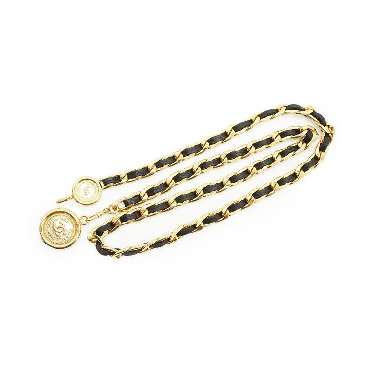 Chanel Vintage Metal Belt CC imagen 7
