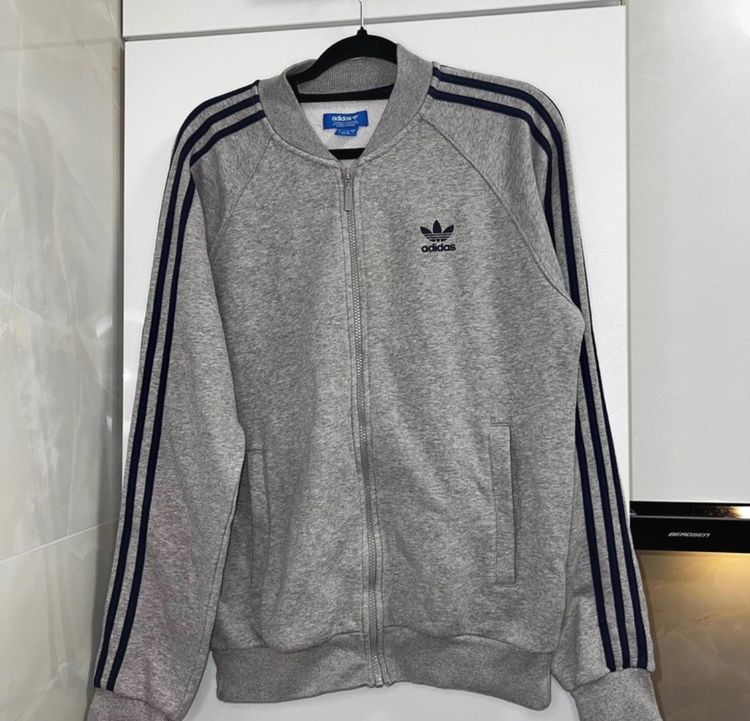 Adidas Grey Zip-Up Jacket