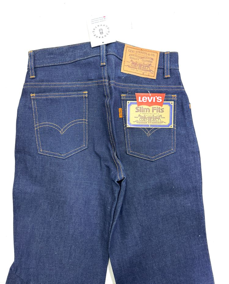 Levi's 602 Bell Bottoms Flare boot cut W28 L34 orange tab made in France anni 70' Talon zip 14
