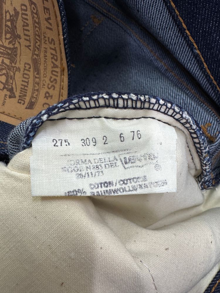 Levi's 602 Bell Bottoms Flare boot cut W28 L34 orange tab made in France anni 70' Talon zip 3