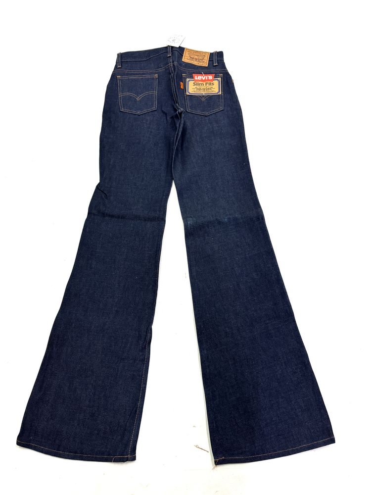 Levi's 602 Bell Bottoms Flare boot cut W28 L34 orange tab made in France anni 70' Talon zip