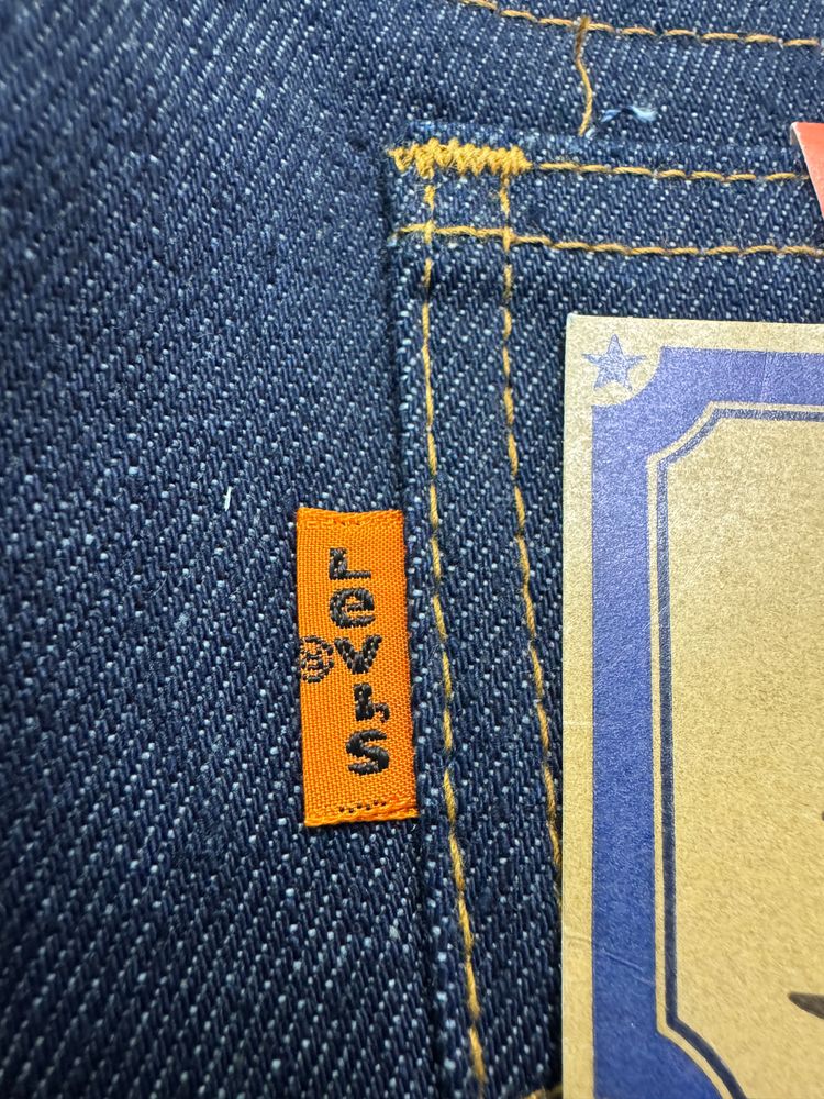Levi's 602 Bell Bottoms Flare boot cut W28 L34 orange tab made in France anni 70' Talon zip 8