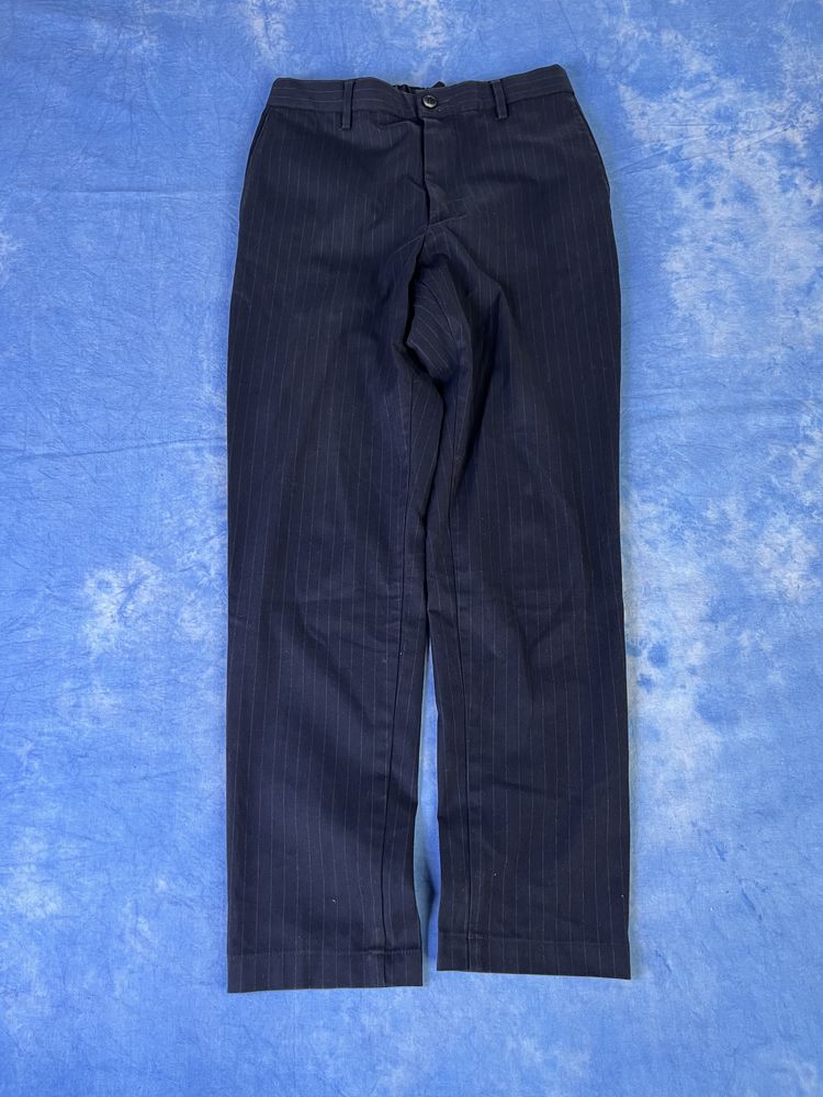 Uniqlo Black Pinstripe Trousers
