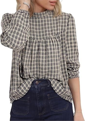 Other Plaid Long Sleeve Blouse product image