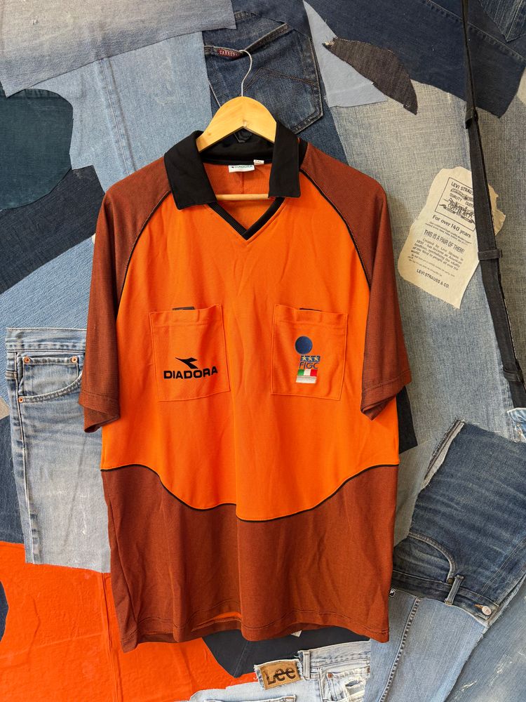 Diadora Orange And Brown Sports Shirt