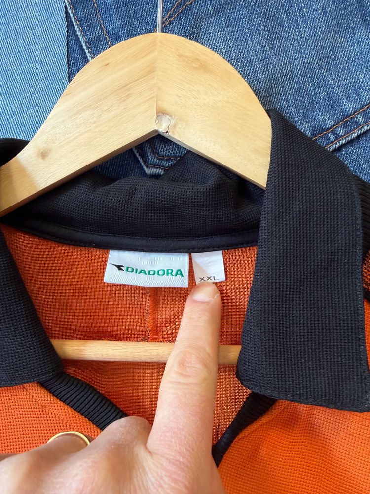 Diadora Orange And Brown Sports Shirt image 3