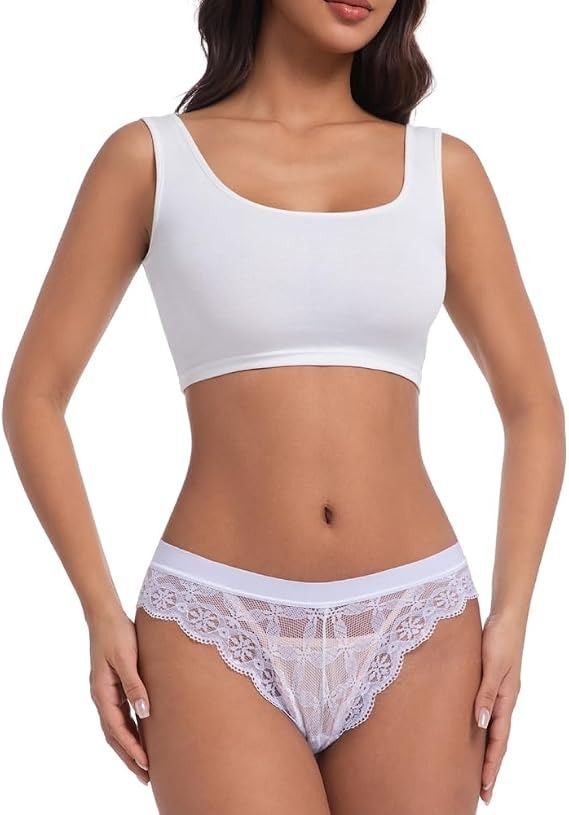 Immagine di White Lace Panties Set 1