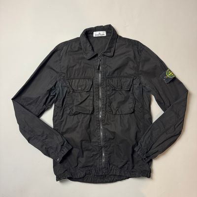Stone Island Black Overshirt - Medium