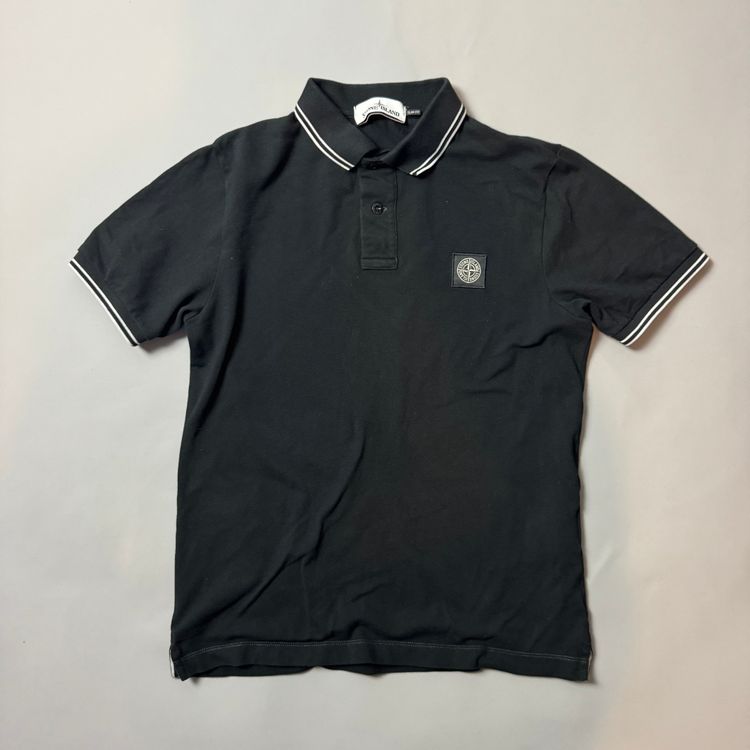 Stone Island Black Polo Shirt - Medium