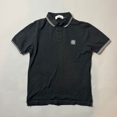 Stone Island Black Polo Shirt - Medium