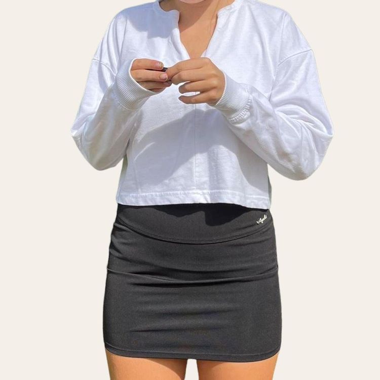 White Missguided Cropped Jumper image 1