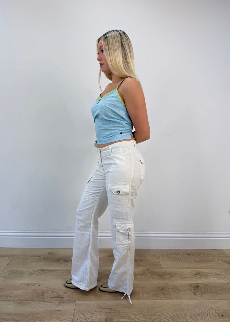 Immagine di medium blue and green tommy hilfiger cami top 2