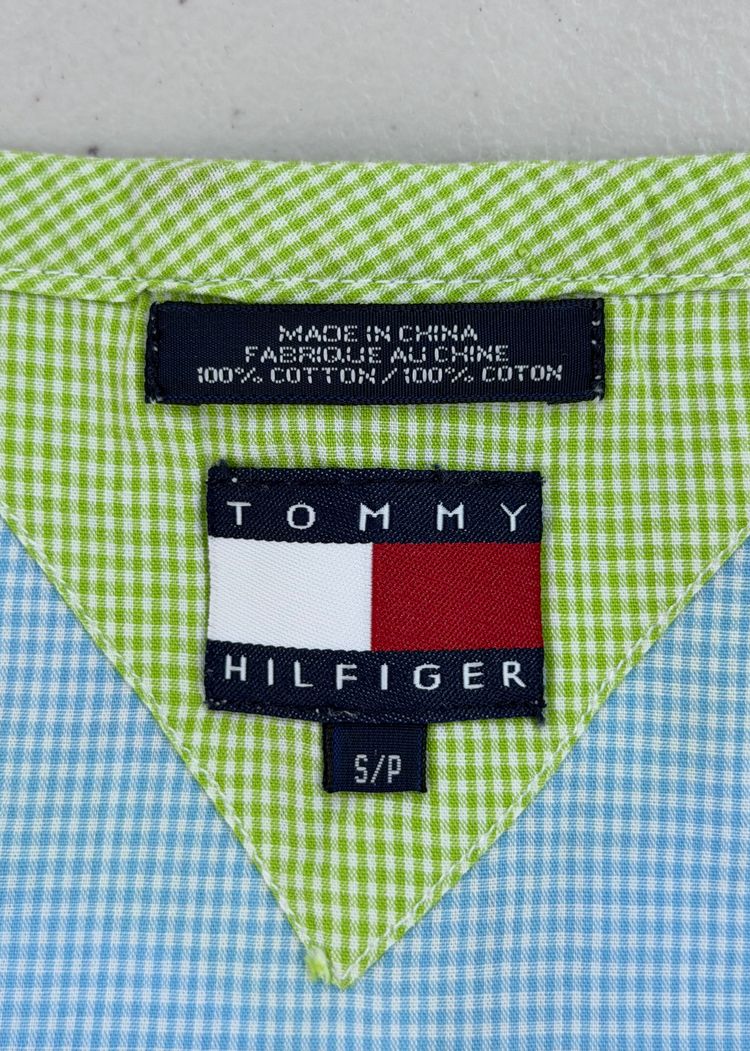 Immagine di medium blue and green tommy hilfiger cami top 6