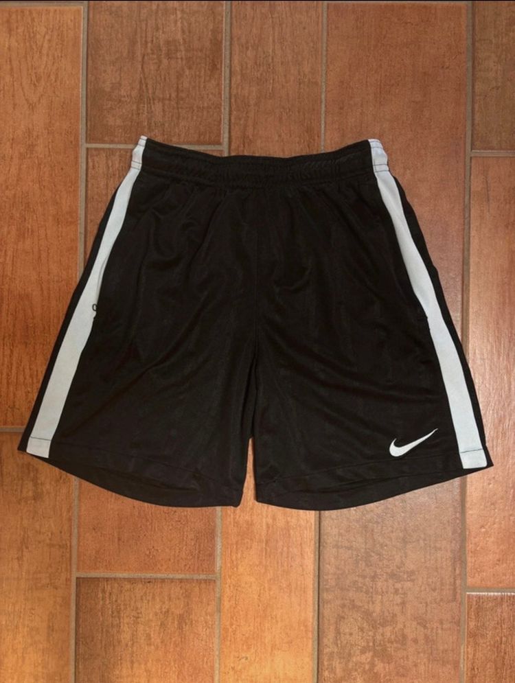 Nike Kids Black Shorts Football Running Gym Training DRI-FIT - 12-13Y
