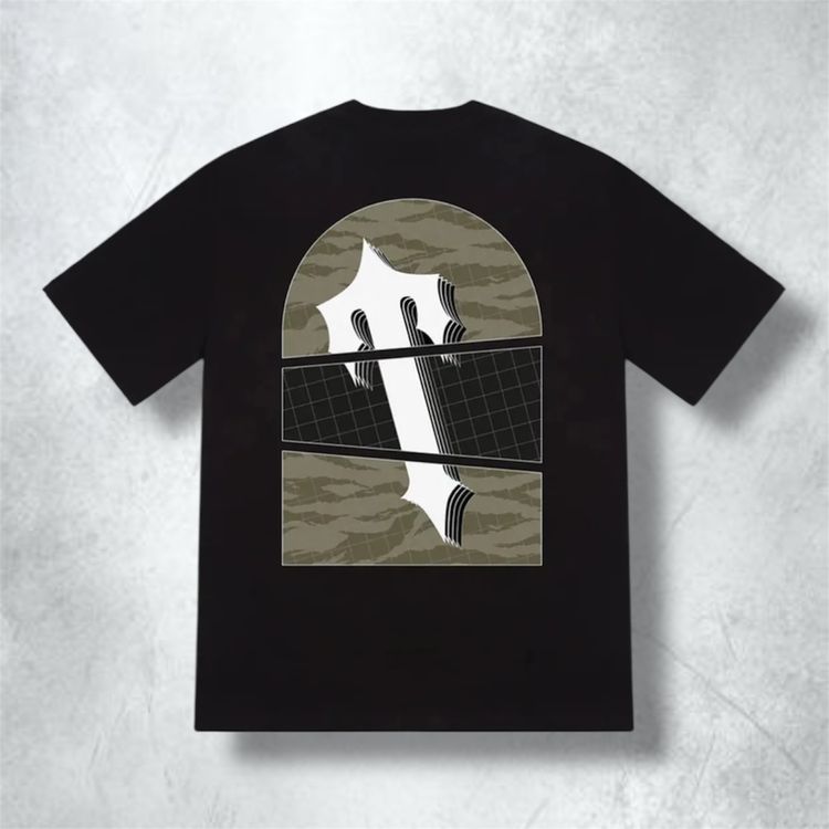 Trapstar Art Of The War Camo Tee ‘Black’ (SIZE MEDIUM)