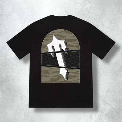 Trapstar Art Of The War Camo Tee ‘Black’ (SIZE MEDIUM)