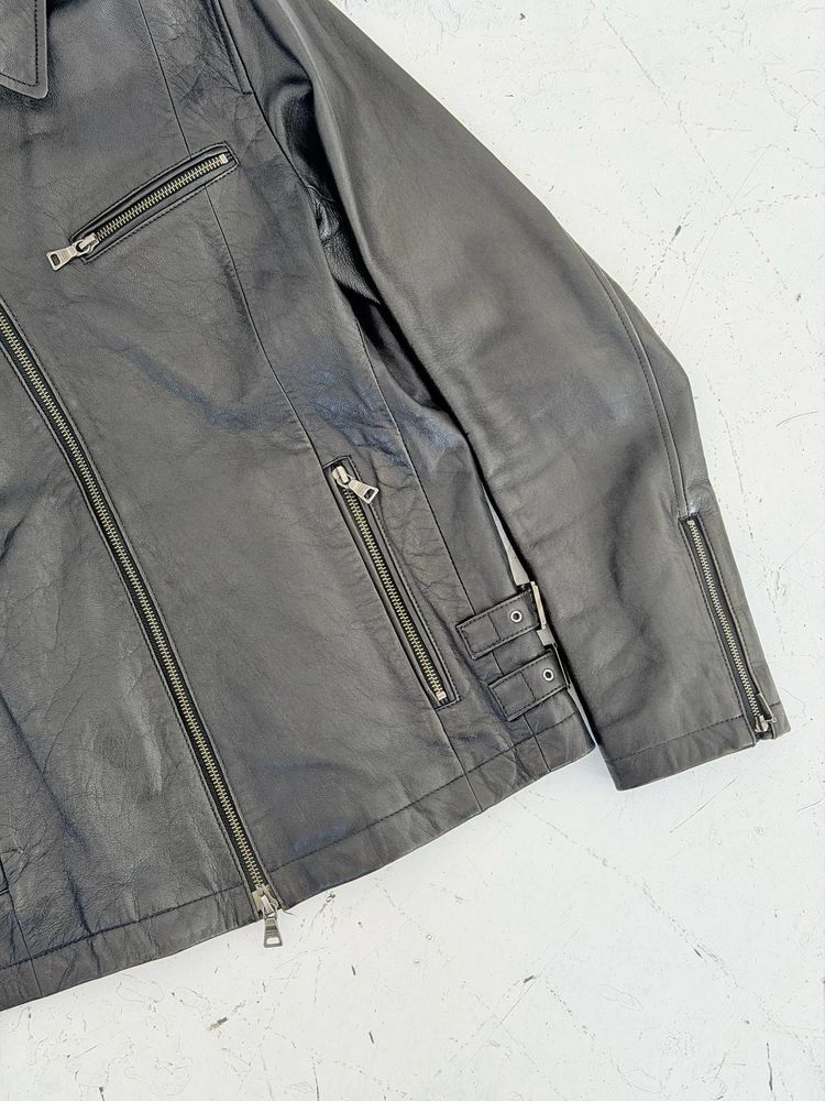 ‘00s Burberry Black Label Leather Jacket (M) image 2