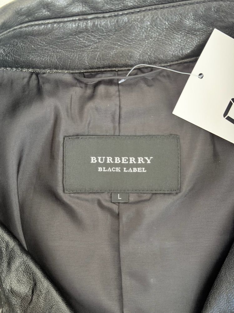 ‘00s Burberry Black Label Leather Jacket (M) image 5