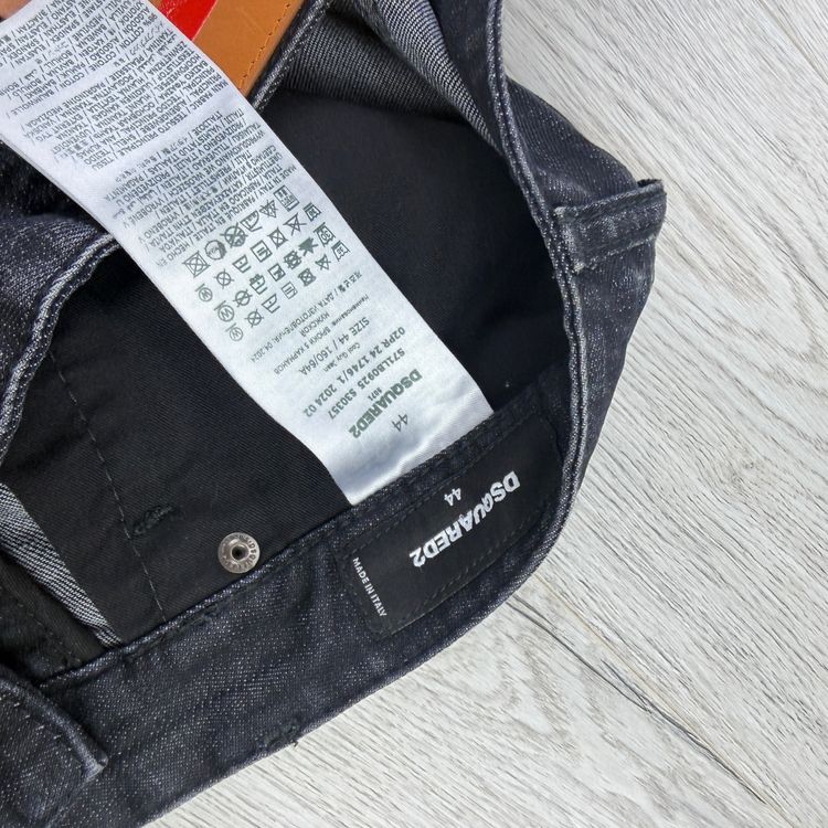 Dsquared2 Men’s Black Distressed Skater Jeans - 44 (Uk 30) imagen 5