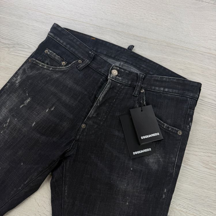 Dsquared2 Men’s Black Distressed Skater Jeans - 44 (Uk 30) imagen 2