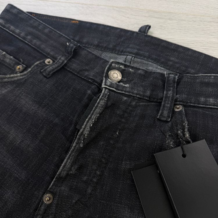 Dsquared2 Men’s Black Distressed Skater Jeans - 44 (Uk 30) imagen 4