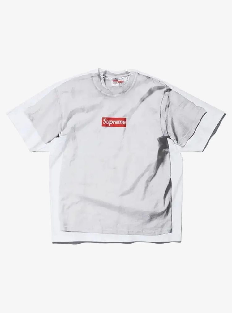 Supreme White T-Shirt With Red Box Logo
