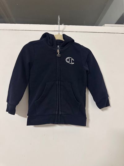Champion Navy Blue Zip-Up Hoodie