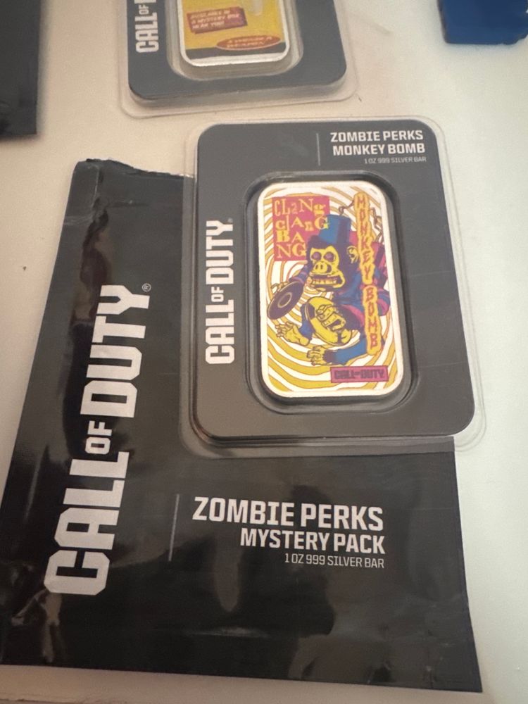 Call Of Duty Zombie Perks Monkey Bomb Silver Bar