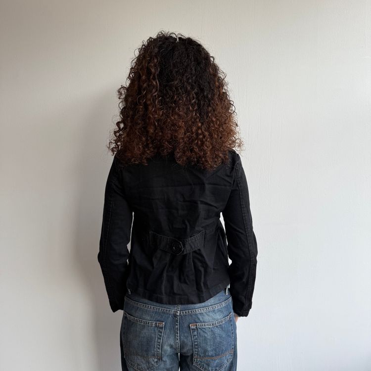 Black denim peacoat - Size S image 4