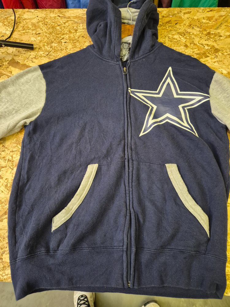 Other Navy Blue Zip-Up Hoodie With Star Design product image