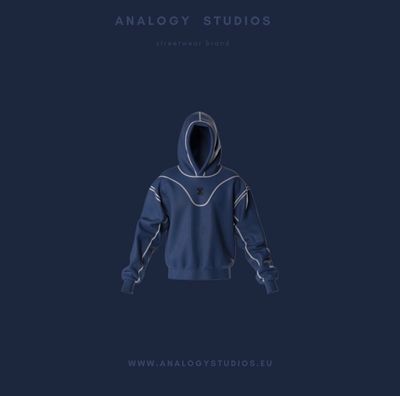Analogy Studios Navy Blue Hoodie