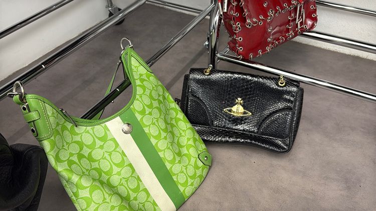 Coach Green Shoulder Bag