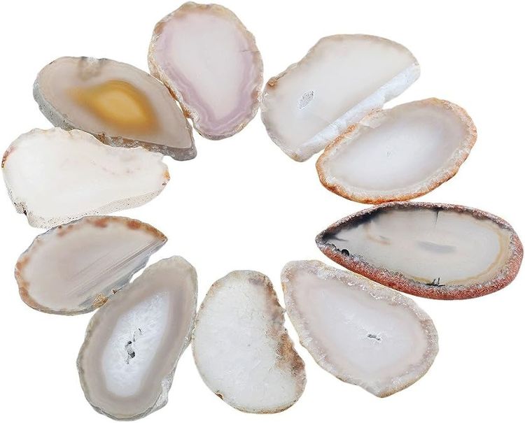 Natural Agate Stone Slices image 1