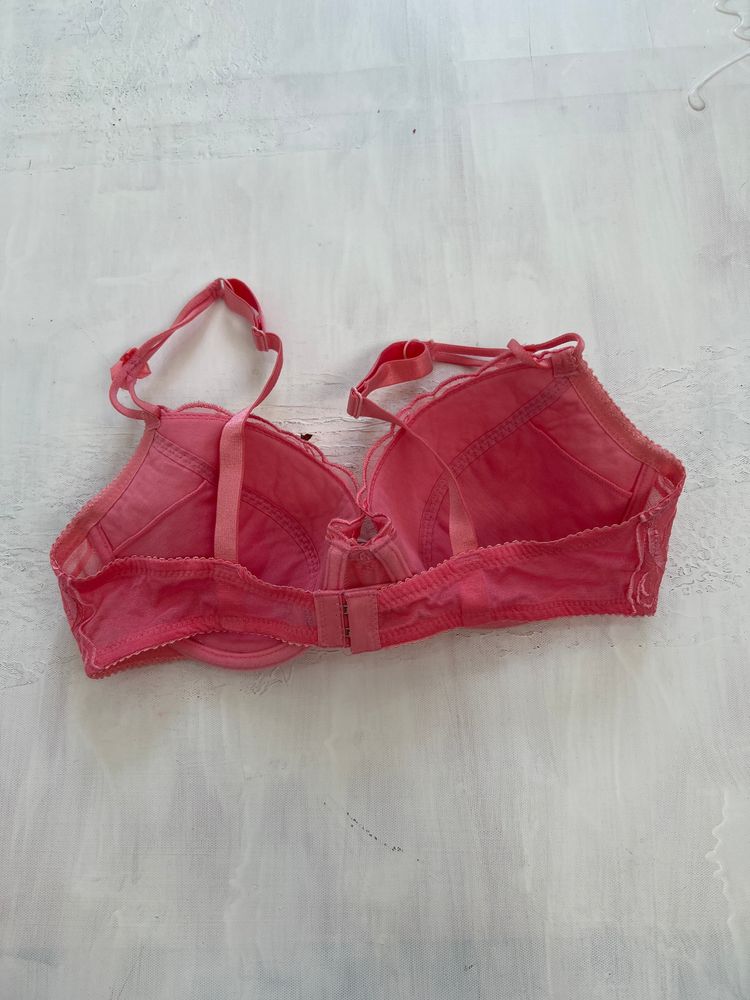 FRUITY DROP | medium pink lace bra image 4
