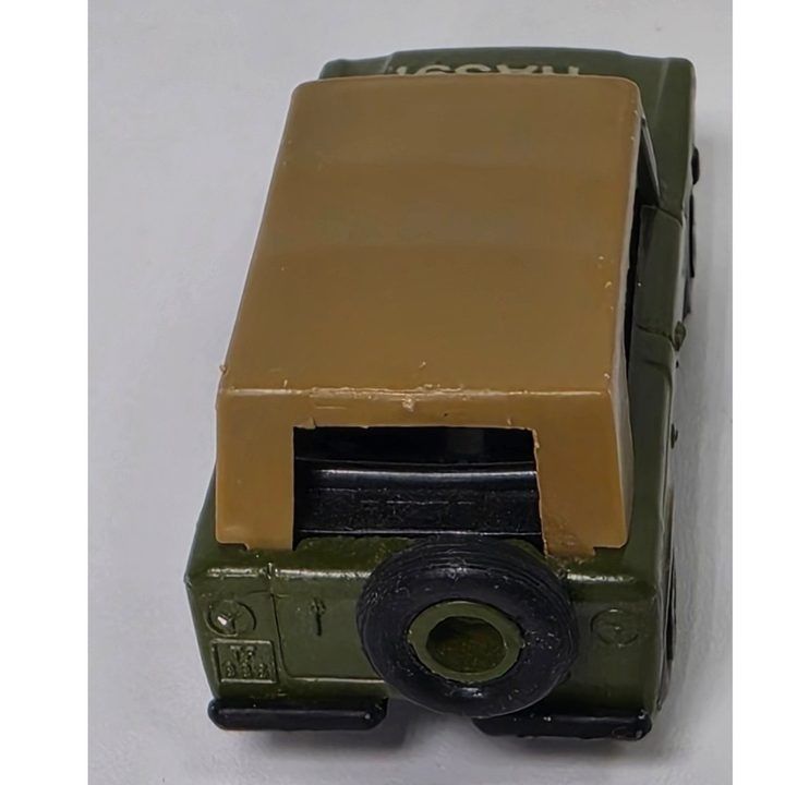 Green Toy Car With Tan Roof image 3