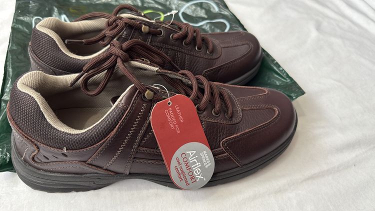 Marks & Spencer Airflex Wide Fit Leather Comfort Shoes imagen 8