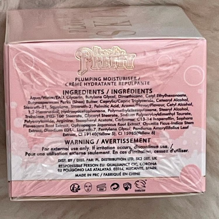 P Louise Plump Me Pretty Plumping Moisturiser Frosted Raspberry & White Chocolate New & Sealed  image 2