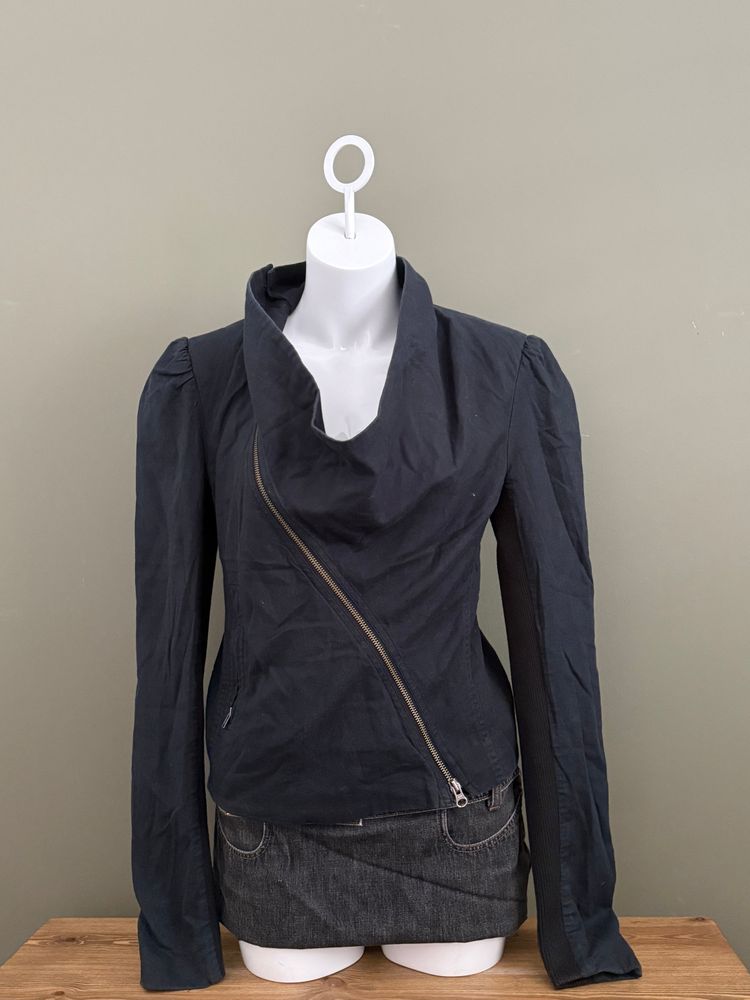 Allsaints Asymmetric Fitted Jacket (UK12)