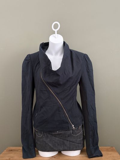 Allsaints Asymmetric Fitted Jacket (UK12)