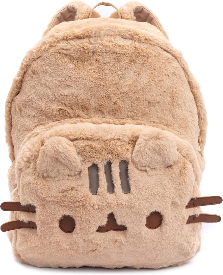 Plush Cat Face Backpack 2