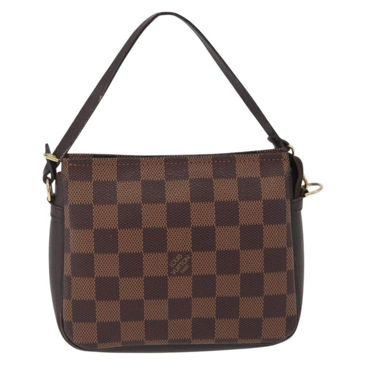 LOUIS VUITTON Damier Ebene Trousse Makeup Pouch N51982 LV Auth ka6856 - Jerrillo image 2