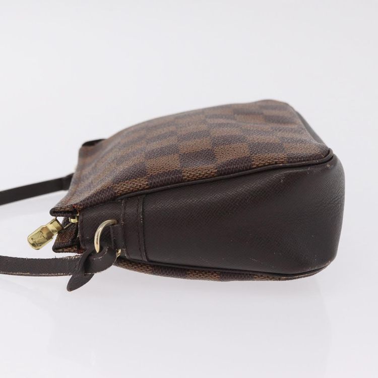 LOUIS VUITTON Damier Ebene Trousse Makeup Pouch N51982 LV Auth ka6856 - Jerrillo image 6