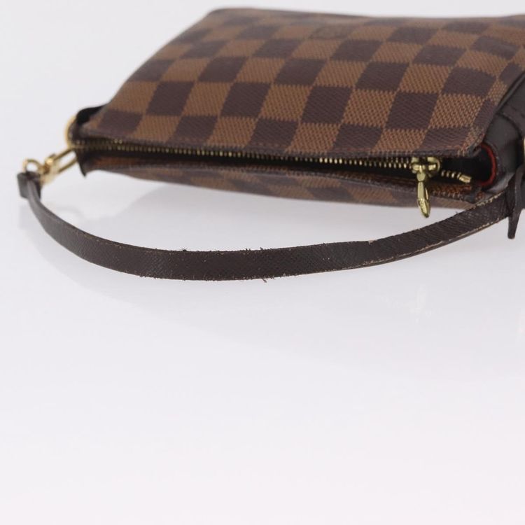 LOUIS VUITTON Damier Ebene Trousse Makeup Pouch N51982 LV Auth ka6856 - Jerrillo image 8